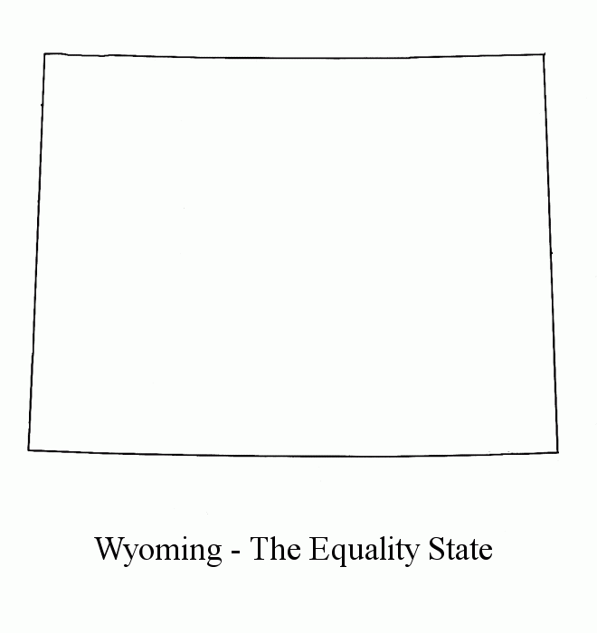 Wyoming Blank Maps Blank Outline Map Blank Outline With Capital 